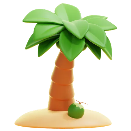 Coconut Tree  3D Icon