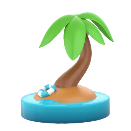 Coconut Tree  3D Icon