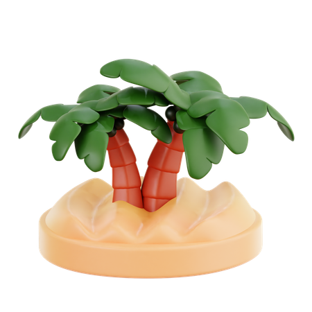 Coconut Tree  3D Icon