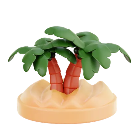 Coconut Tree  3D Icon