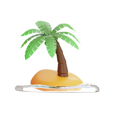 Coconut Tree  3D Icon