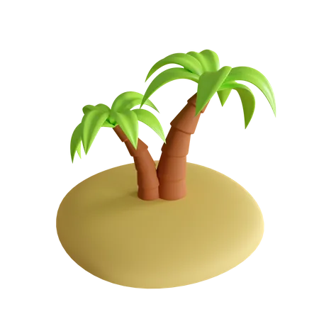 Coconut Tree  3D Icon