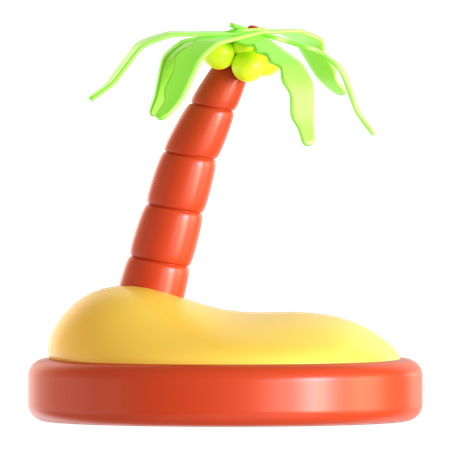 Coconut Tree  3D Icon