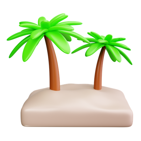 Coconut Tree  3D Icon