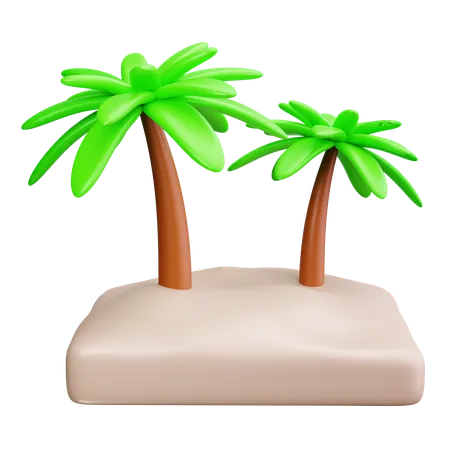 Coconut Tree  3D Icon