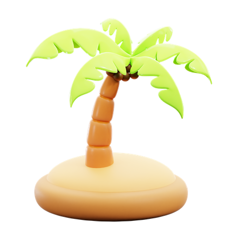 Coconut tree  3D Icon