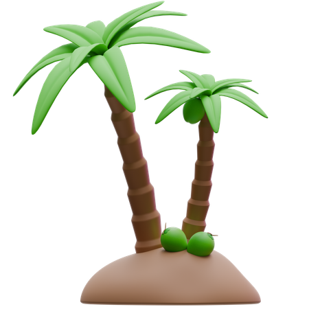 Coconut Tree  3D Icon