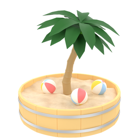 Coconut Tree  3D Icon