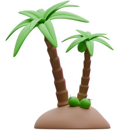 Coconut Tree  3D Icon