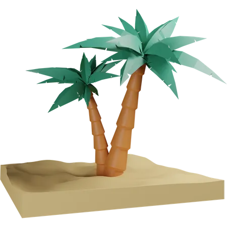 Coconut Tree  3D Icon