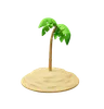 Coconut Tree With Sand