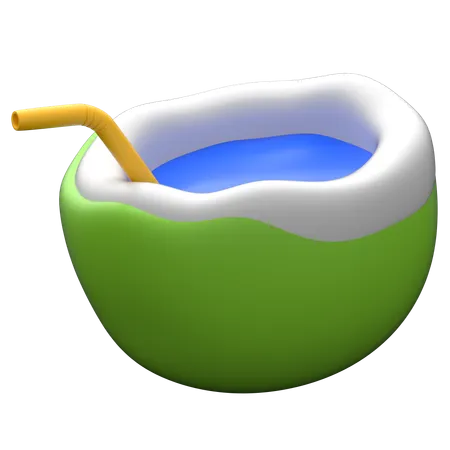 Coconut Water  3D Icon