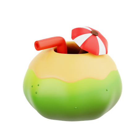 Coconut Water  3D Icon