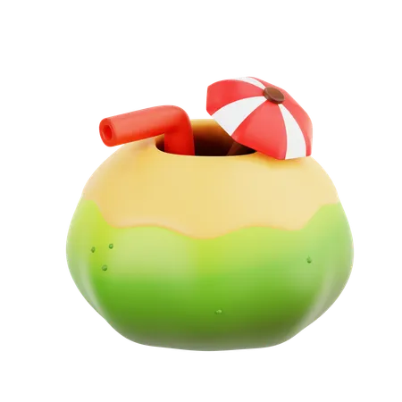 Coconut Water  3D Icon