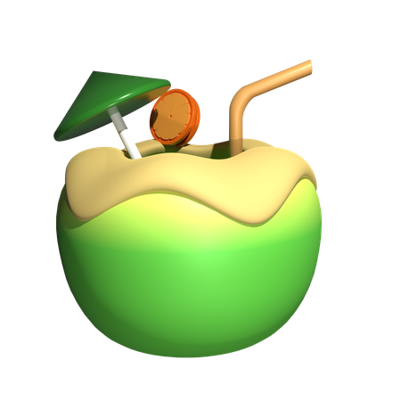 Coconut Water  3D Icon