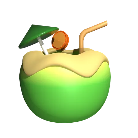 Coconut Water  3D Icon