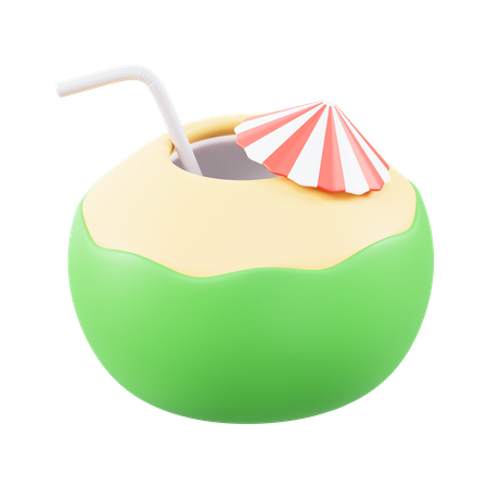 Coconut Water  3D Icon