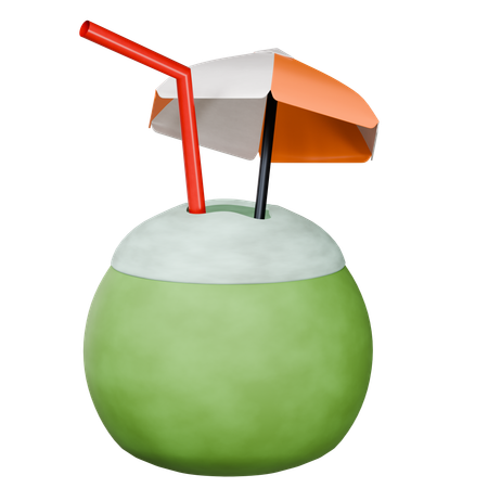 Coconut Water  3D Icon