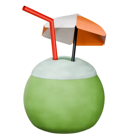 Coconut Water  3D Icon