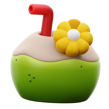 Coconut Water  3D Icon