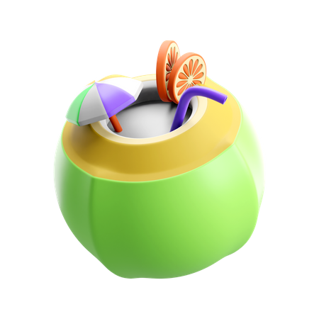 Coconut Water  3D Icon