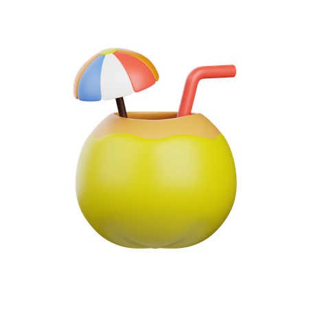 Coconut Water  3D Icon