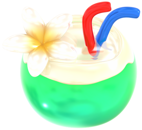 Coconut water  3D Icon