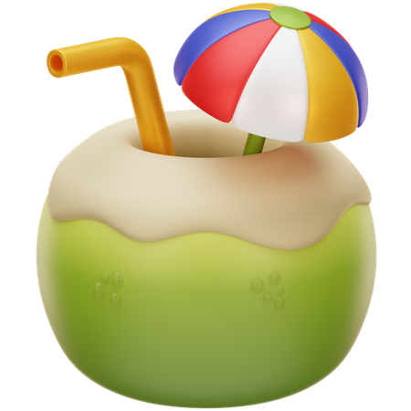 Coconut Water  3D Icon