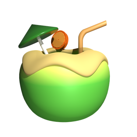 Coconut Water  3D Icon