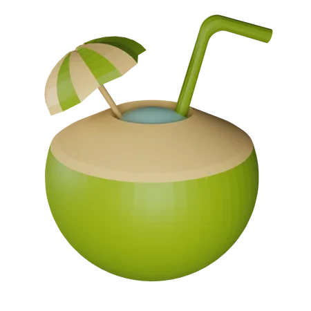 Coconut Water 3D Icon