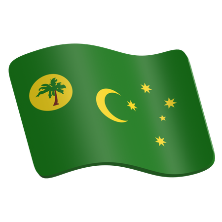 Cocos islands  3D Icon