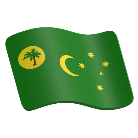 Cocos islands  3D Icon