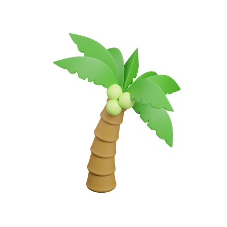 Árbol de coco  3D Icon