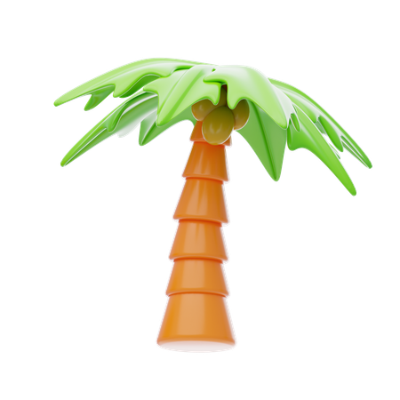 Árbol de coco  3D Icon