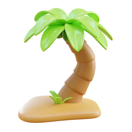 Árbol de coco  3D Icon