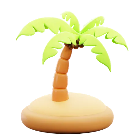 Árbol de coco  3D Icon