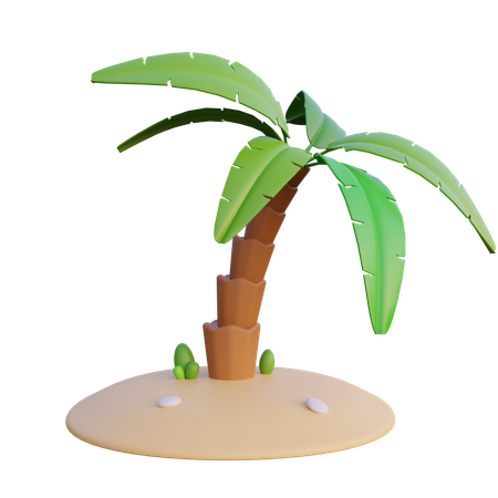 Árbol de coco  3D Icon