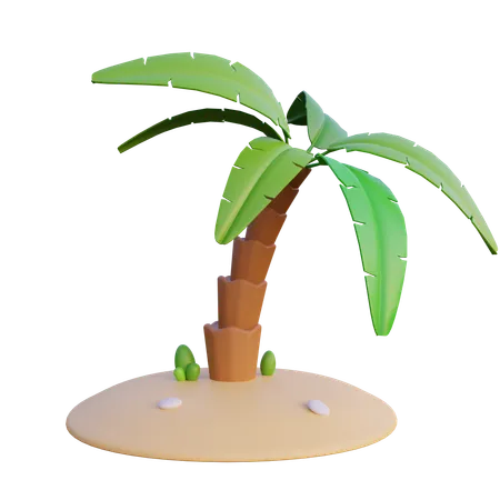 Árbol de coco  3D Icon