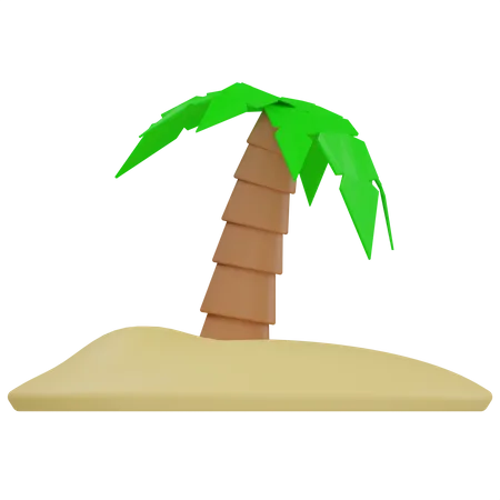 Árbol de coco  3D Illustration