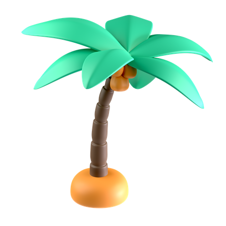 Árbol de coco  3D Icon