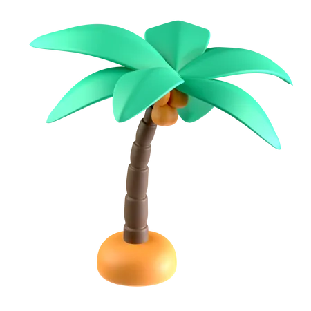 Árbol de coco  3D Icon