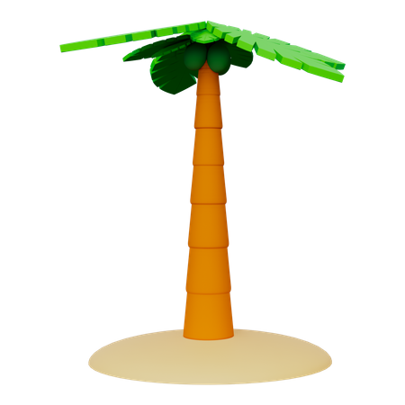 Árbol de coco  3D Icon