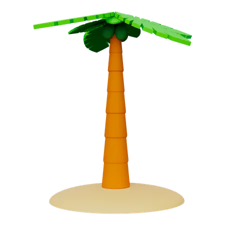 Árbol de coco  3D Icon