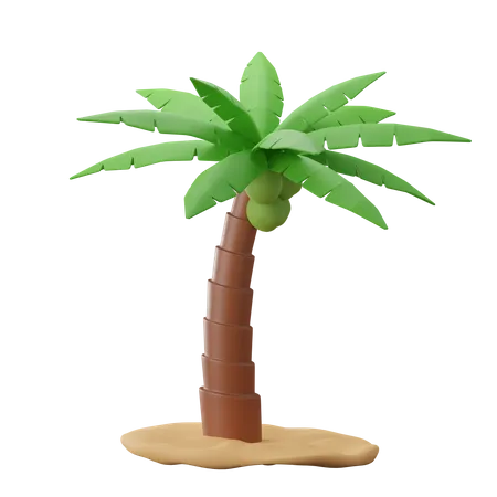 Árbol de coco  3D Icon