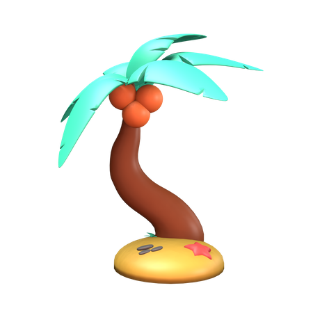 Árbol de coco  3D Icon