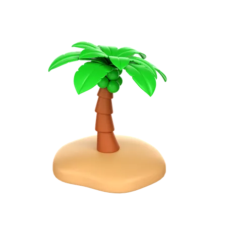 Árbol de coco  3D Icon