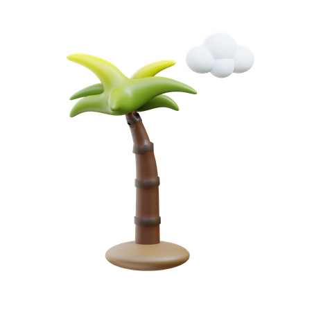 Árbol de coco  3D Icon