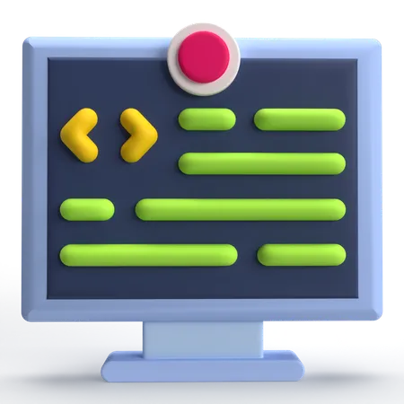 Codage  3D Icon