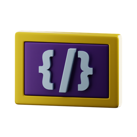 Codage  3D Icon