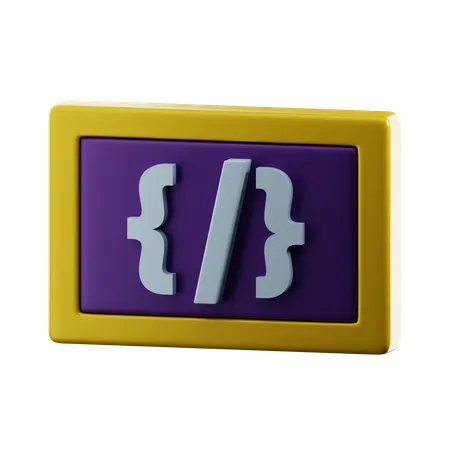 Codage  3D Icon